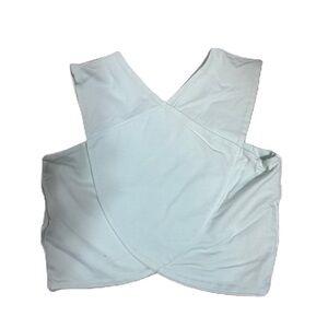 LF Baby Blue Crop Wrap Top NWT XS Mint Green Sleeveless Shirt Blouse